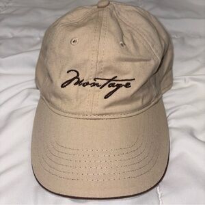Montage Palmetto Bluff Hat Cap Strap Back Beige Golf Adjustable